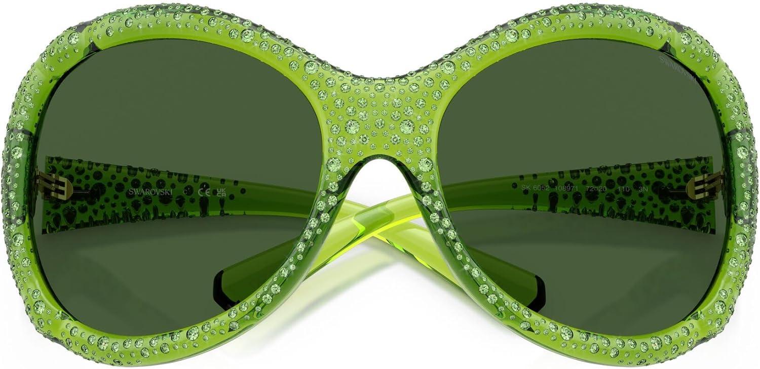 imageSwarovski SK6052 Sunglasses Transparent GreenDark Green 72 mm