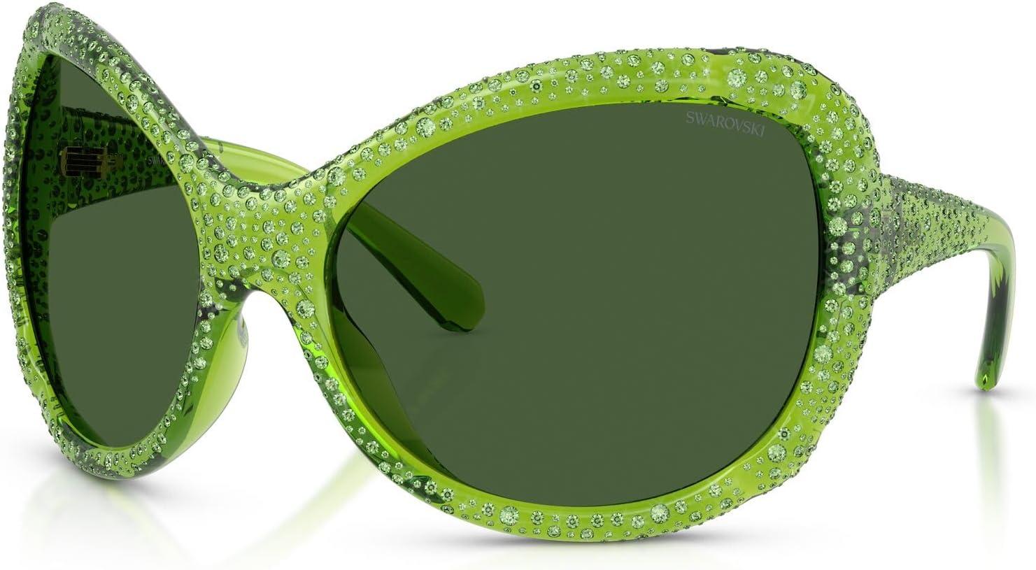 imageSwarovski SK6052 Sunglasses Transparent GreenDark Green 72 mm