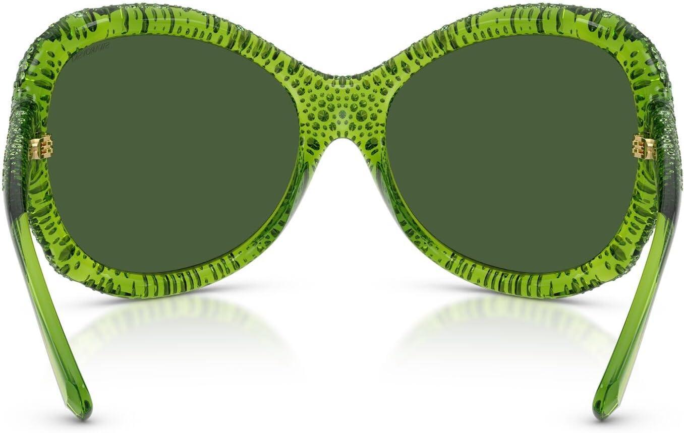 imageSwarovski SK6052 Sunglasses Transparent GreenDark Green 72 mm