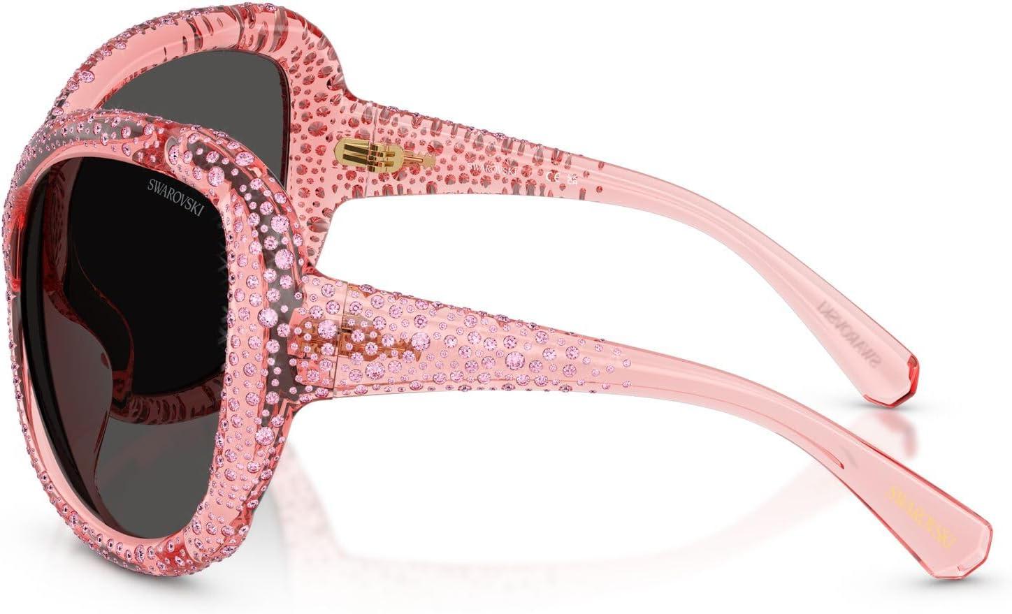 imageSwarovski SK6052 Sunglasses Transparent PinkDark Grey 72 mm