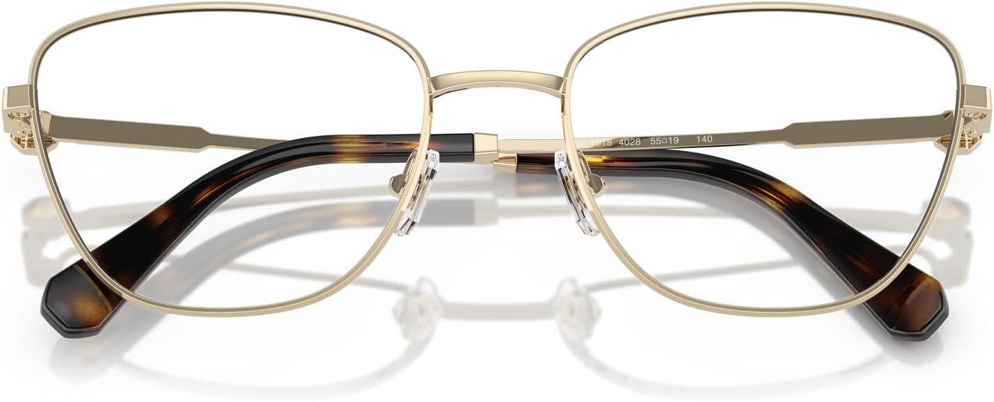 imageSwarovski Womens Sk1018 Cat Eye Prescription Eyewear FramesPale GoldDemo Lens