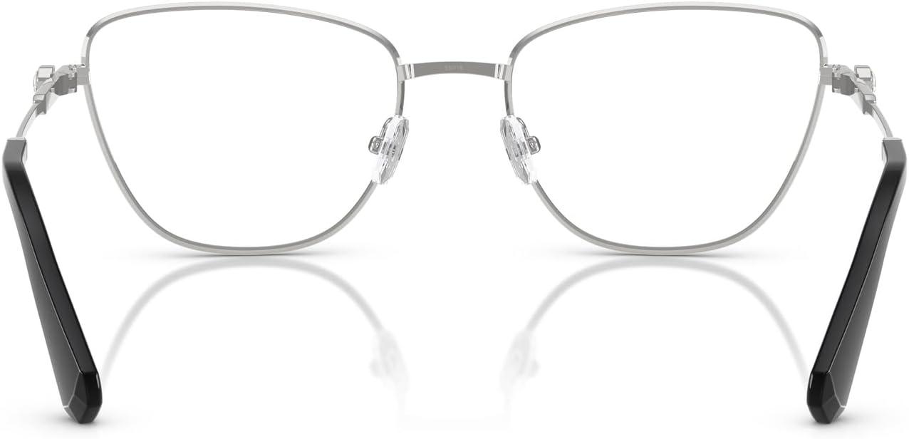 imageSwarovski Womens Sk1018 Cat Eye Prescription Eyewear FramesSilverDemo Lens
