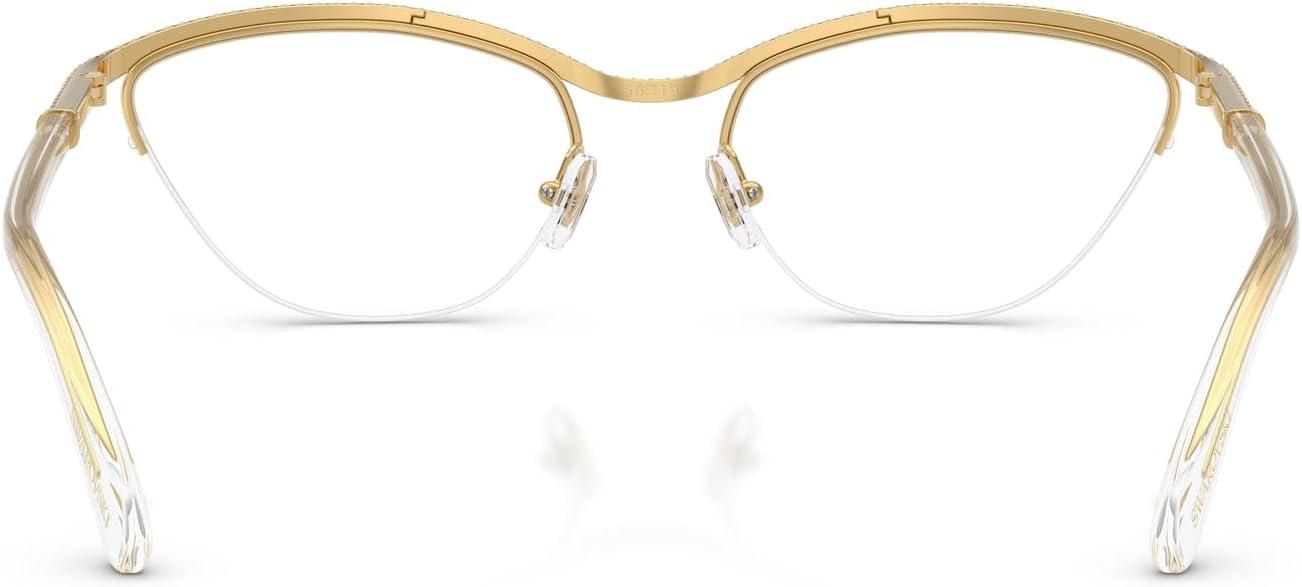 imageSwarovski Womens Sk1026 Oval Prescription Eyewear FramesGoldDemo Lens