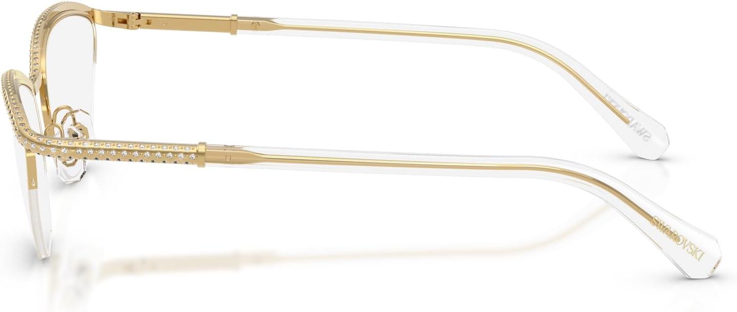 imageSwarovski Womens Sk1026 Oval Prescription Eyewear FramesGoldDemo Lens