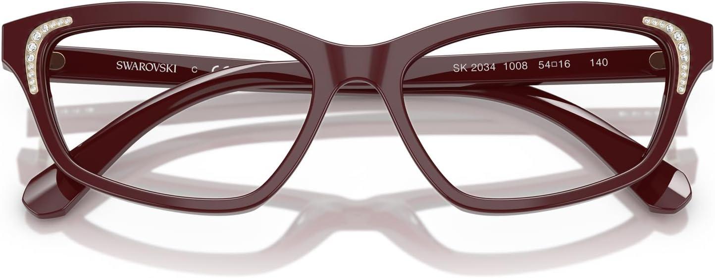 imageSwarovski Womens Sk2034 Square Prescription Eyewear FramesBlueDemo Lens