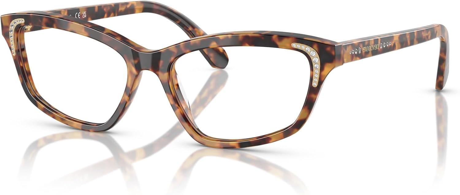 imageSwarovski Womens Sk2034 Square Prescription Eyewear FramesBurgundyDemo Lens