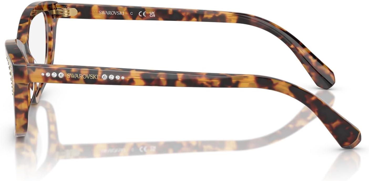 imageSwarovski Womens Sk2034 Square Prescription Eyewear FramesBurgundyDemo Lens