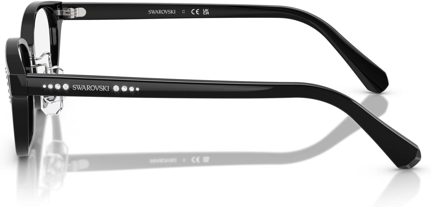 imageSwarovski Womens Sk2040d Oval Prescription Eyewear FramesBlackDemo Lens