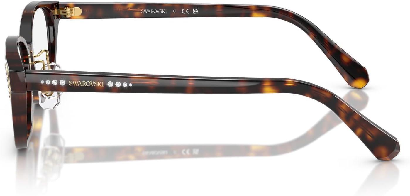 imageSwarovski Womens Sk2040d Oval Prescription Eyewear FramesHavanaDemo Lens