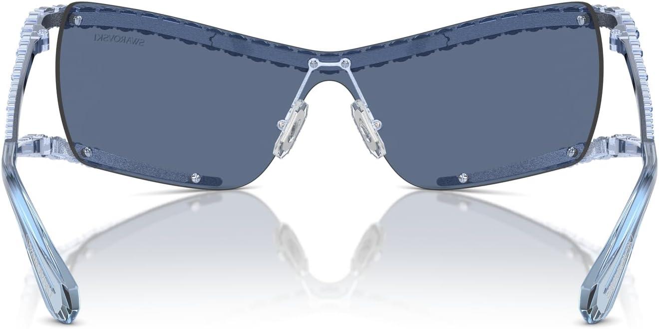 imageSwarovski Womens Sk7022 Square SunglassesBlackDark Grey