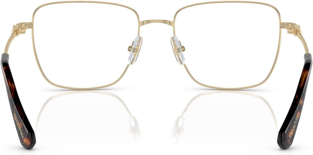 imageSwarovski womens Sk1003 Square Prescription Eyewear FramesPale GoldHavanaDemo Lens