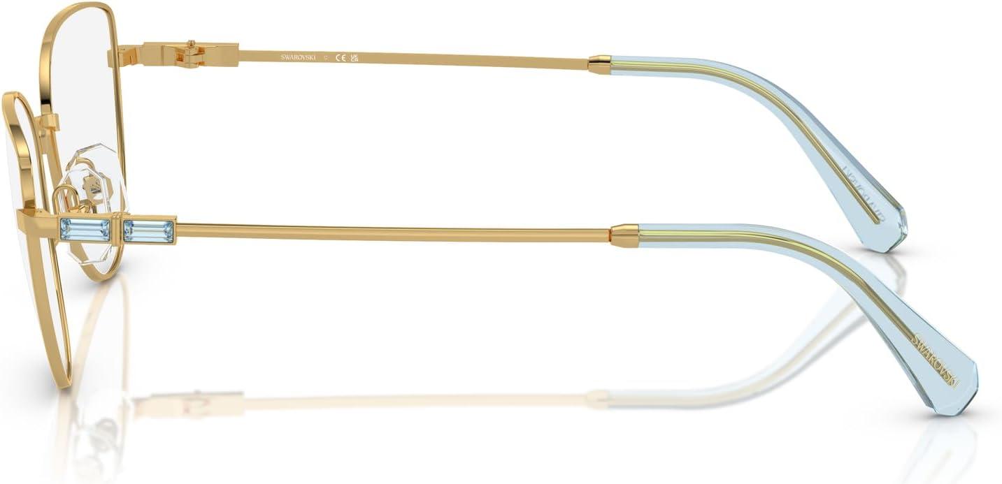 imageSwarovski womens Sk1007 Cat Eye Prescription Eyewear FramesGoldBlueDemo Lens