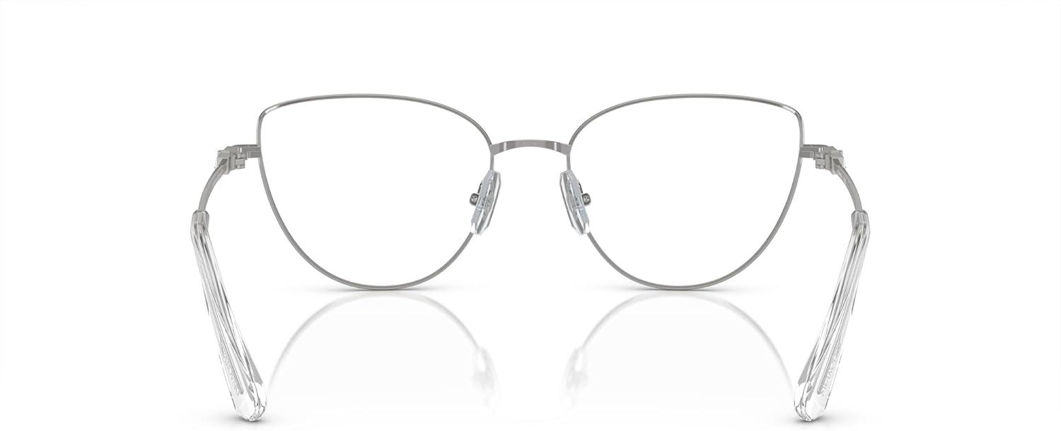 imageSwarovski womens Sk1007 Cat Eye Prescription Eyewear FramesSilverDemo Lens