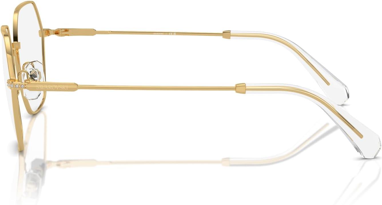 imageSwarovski womens Sk1011 Hexagonal Prescription Eyewear FramesGoldDemo Lens