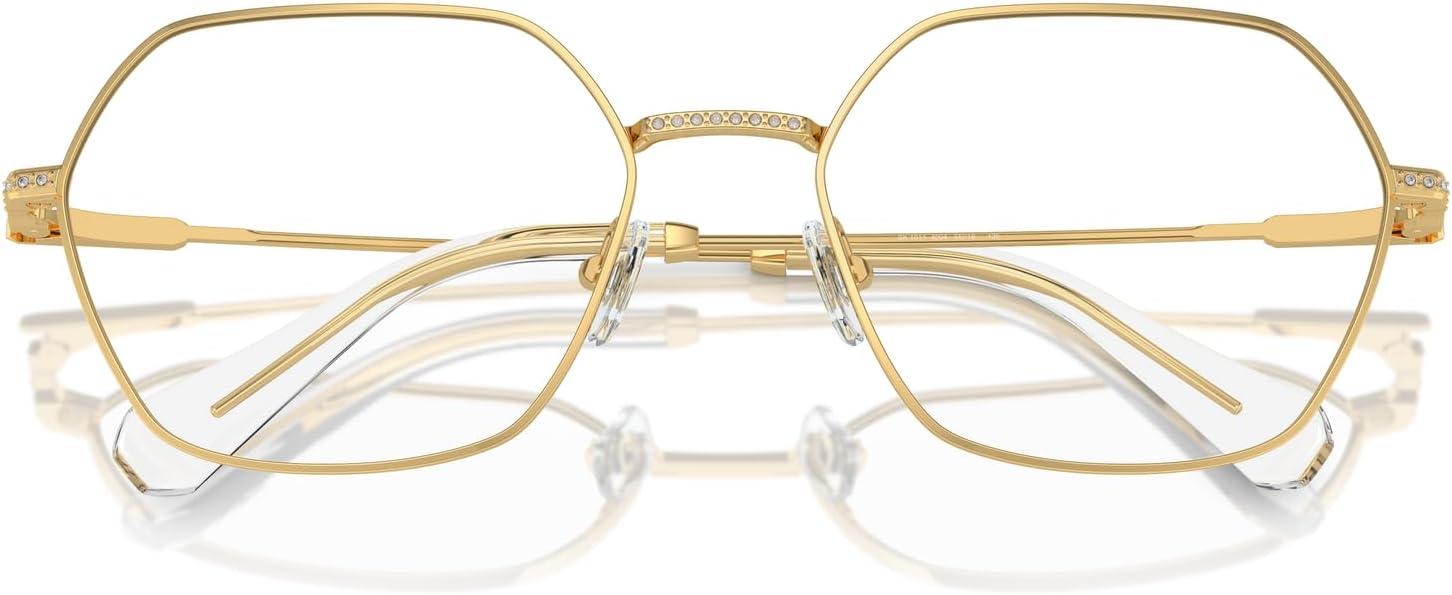 imageSwarovski womens Sk1011 Hexagonal Prescription Eyewear FramesGoldDemo Lens