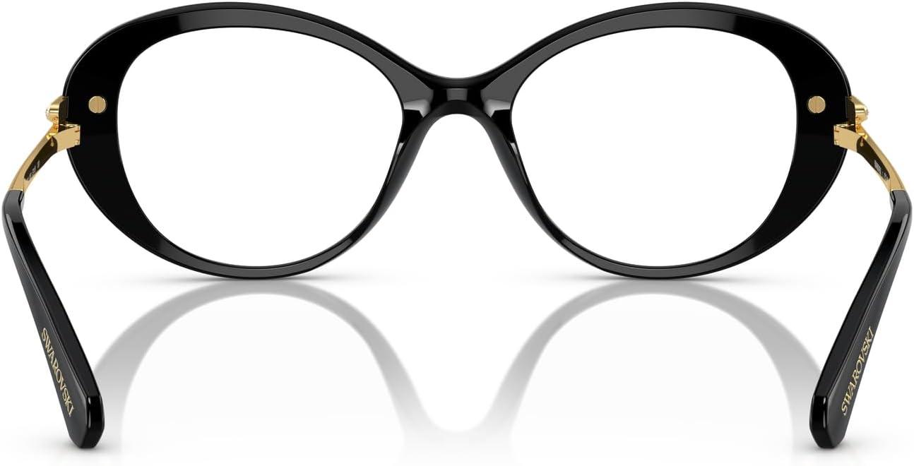 imageSwarovski womens Sk2001 Oval Prescription Eyewear FramesBlackGoldDemo Lens