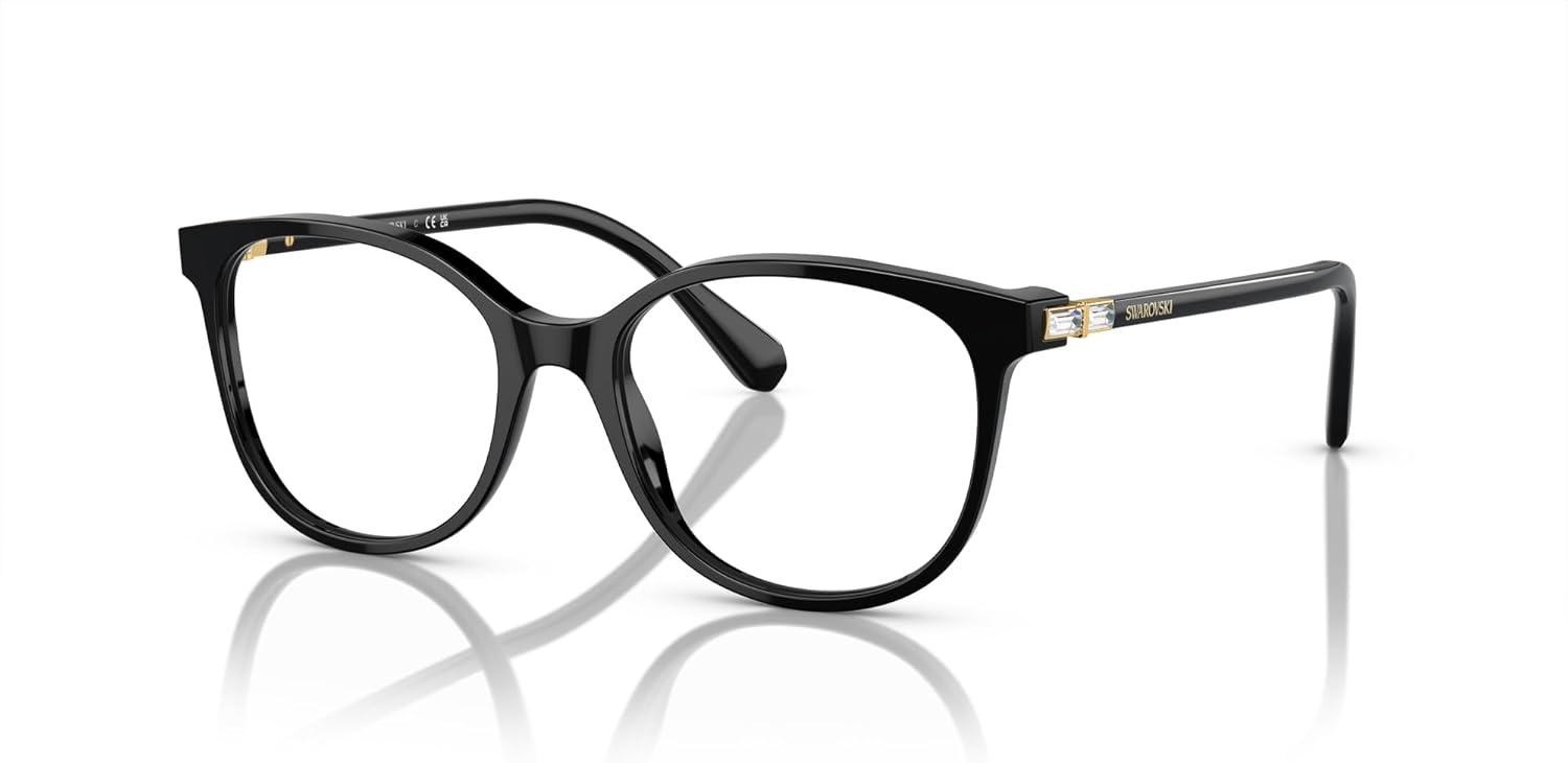 imageSwarovski womens Sk2002 Square Prescription Eyewear FramesSolid BlackDemo Lens