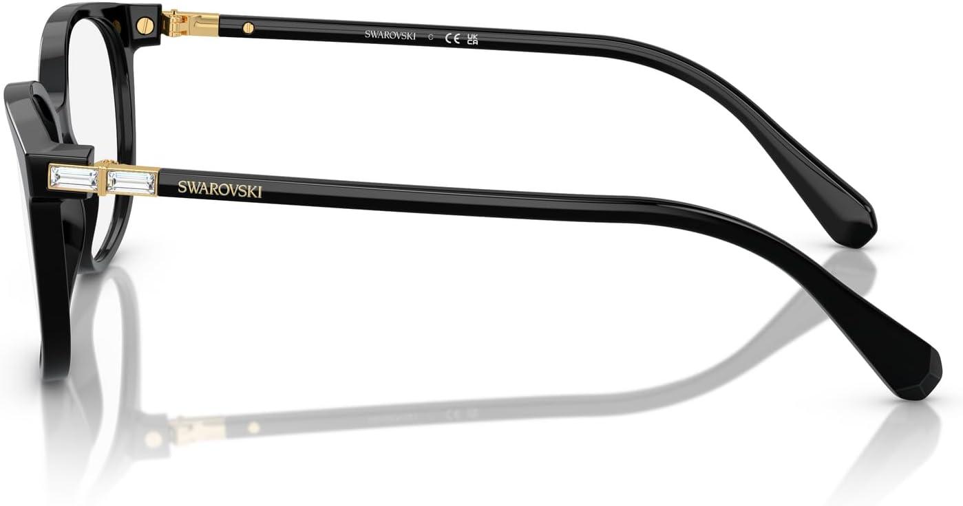 imageSwarovski womens Sk2002 Square Prescription Eyewear FramesSolid BlackDemo Lens