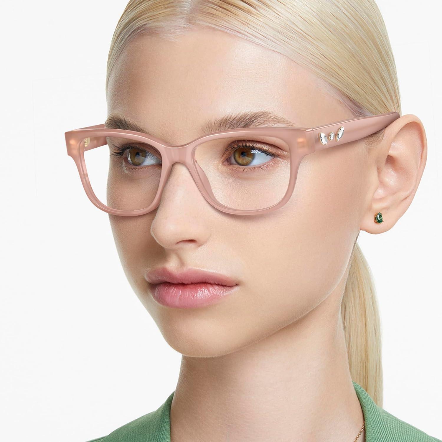 imageSwarovski womens Sk2007 Square Prescription Eyewear FramesOpal PinkDemo Lens