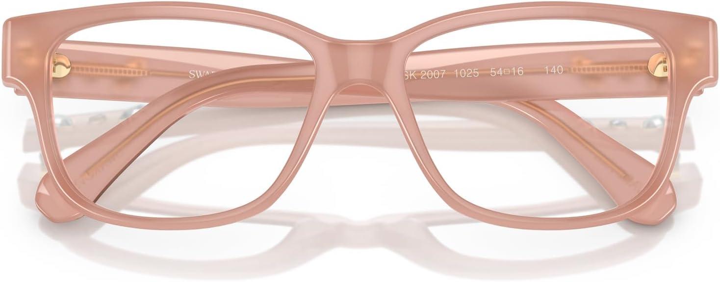 imageSwarovski womens Sk2007 Square Prescription Eyewear FramesOpal PinkDemo Lens