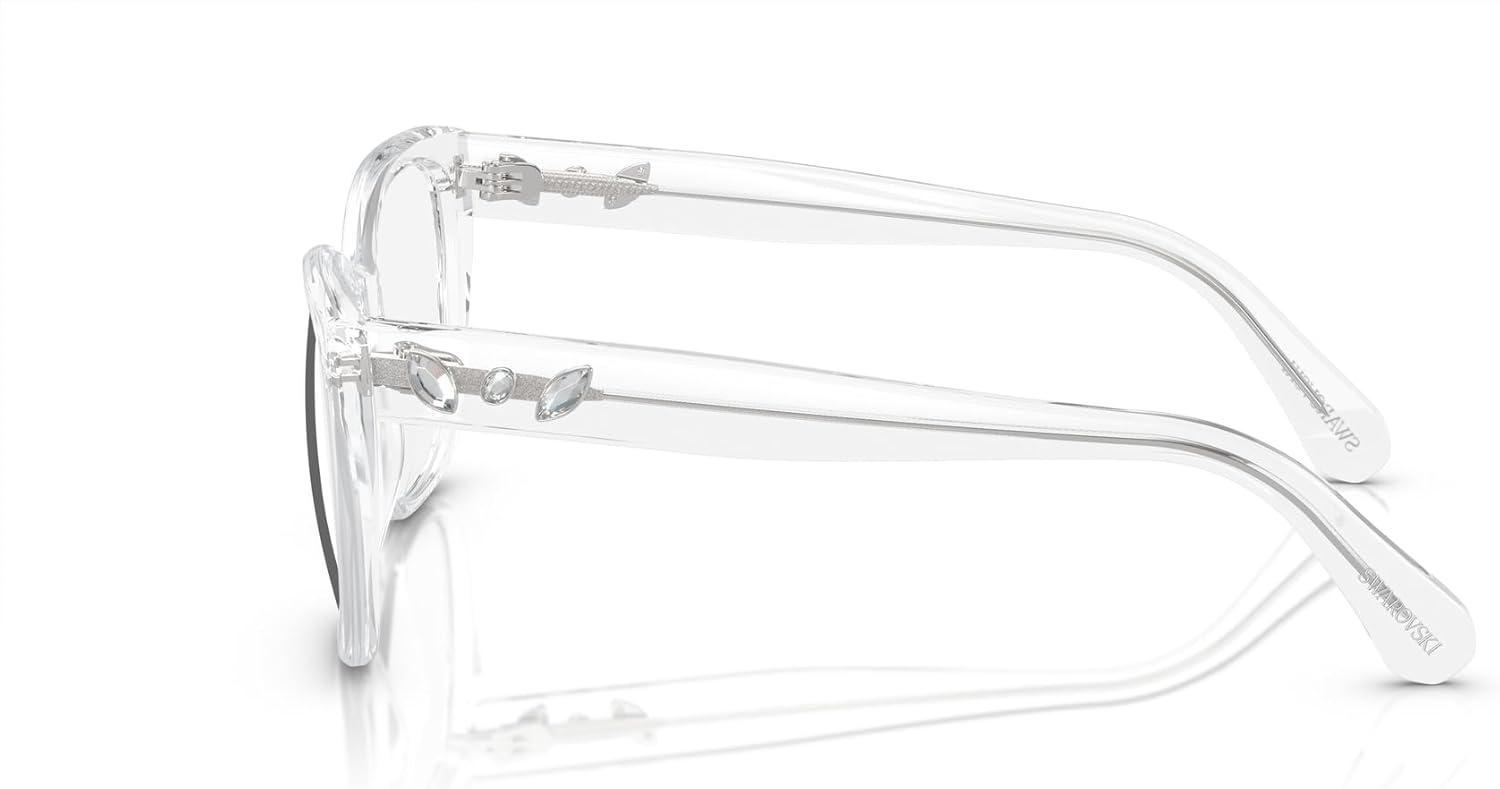 imageSwarovski womens Sk2008 Square Prescription Eyewear FramesCrystalDemo Lens