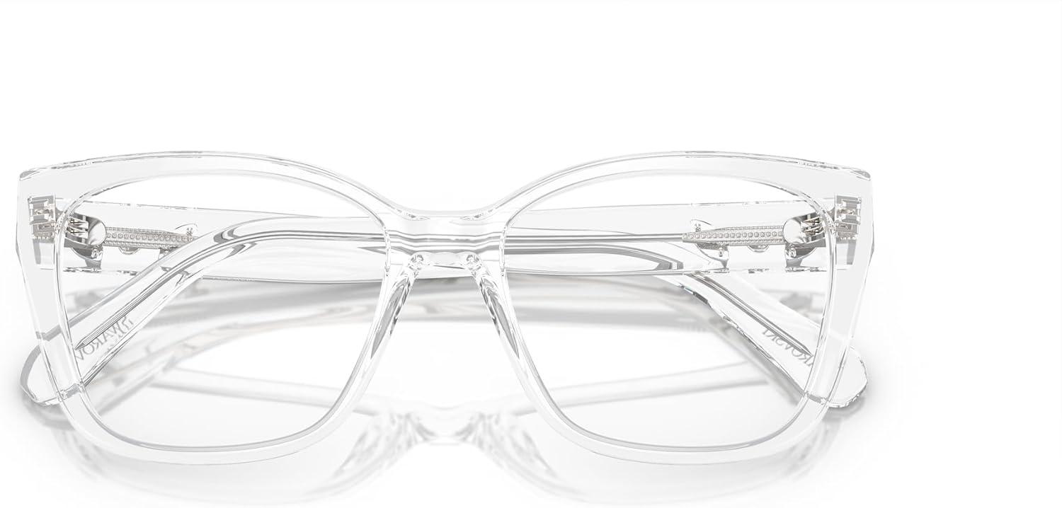 imageSwarovski womens Sk2008 Square Prescription Eyewear FramesCrystalDemo Lens