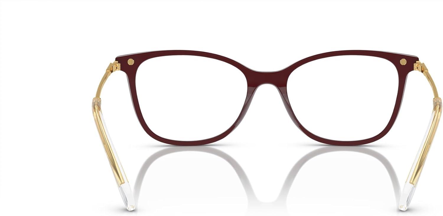imageSwarovski womens Sk2010f Low Bridge Fit Square Prescription Eyewear FramesBurgundyDemo Lens