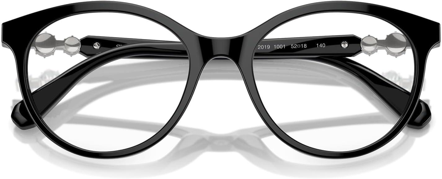 imageSwarovski womens Sk2019 Round Prescription Eyewear FramesBlackDemo Lens