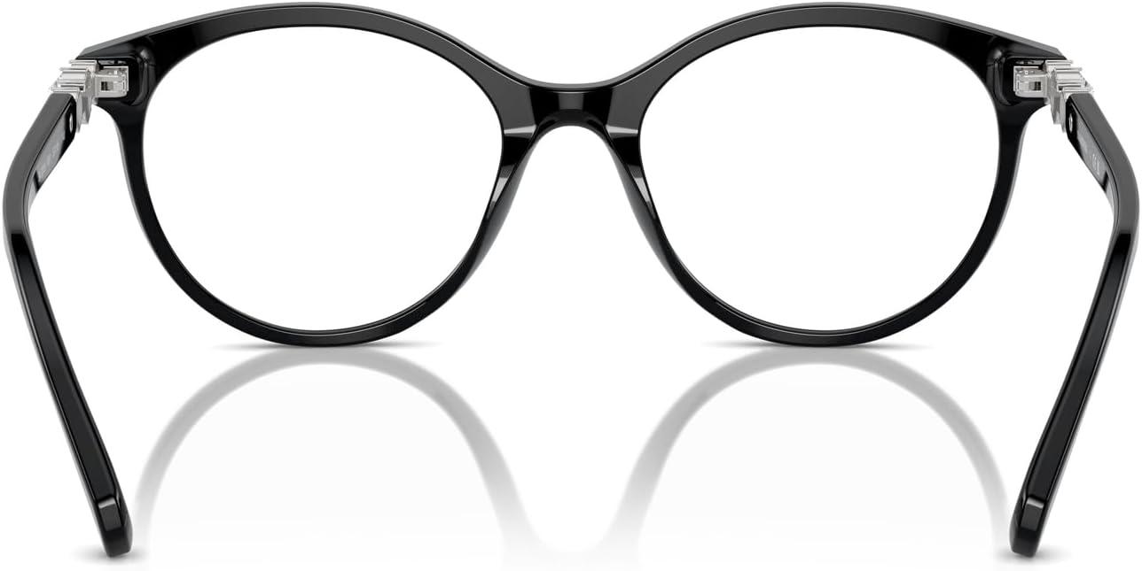 imageSwarovski womens Sk2019 Round Prescription Eyewear FramesBlackDemo Lens