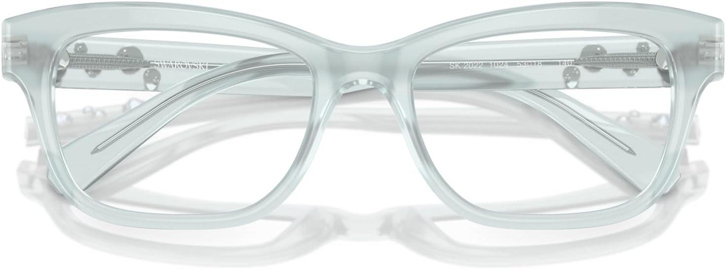 imageSwarovski womens Sk2022 Square Prescription Eyewear FramesOpal Light BlueDemo Lens