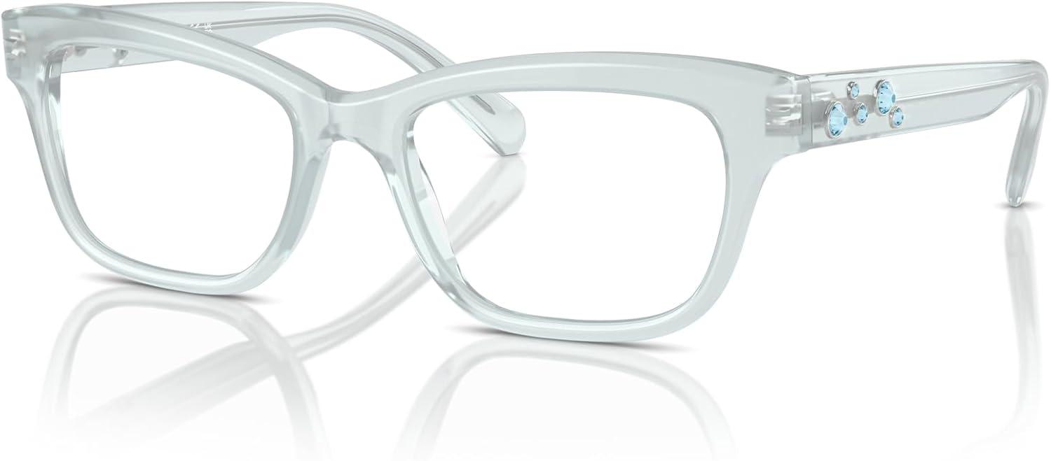 imageSwarovski womens Sk2022 Square Prescription Eyewear FramesOpal Light BlueDemo Lens