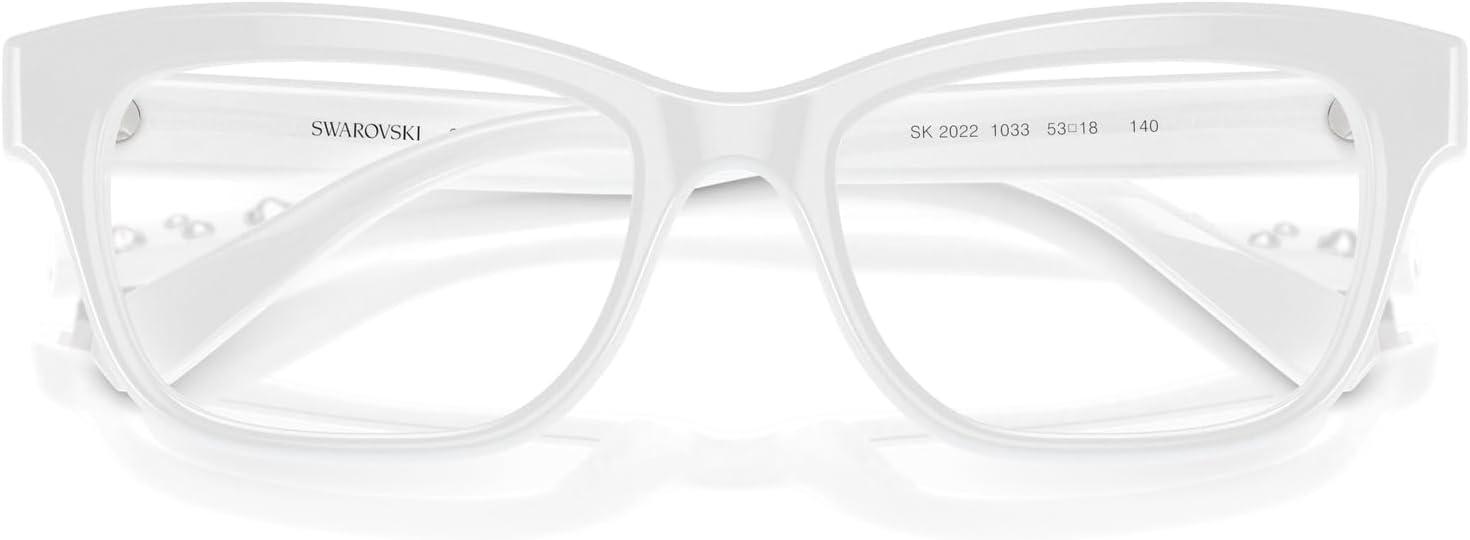 imageSwarovski womens Sk2022 Square Prescription Eyewear FramesOpal WhiteDemo Lens