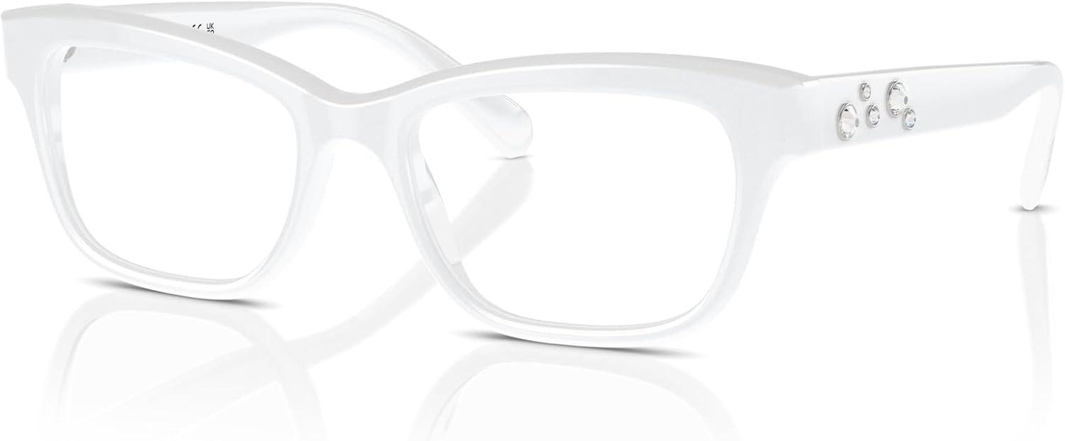 imageSwarovski womens Sk2022 Square Prescription Eyewear FramesOpal WhiteDemo Lens