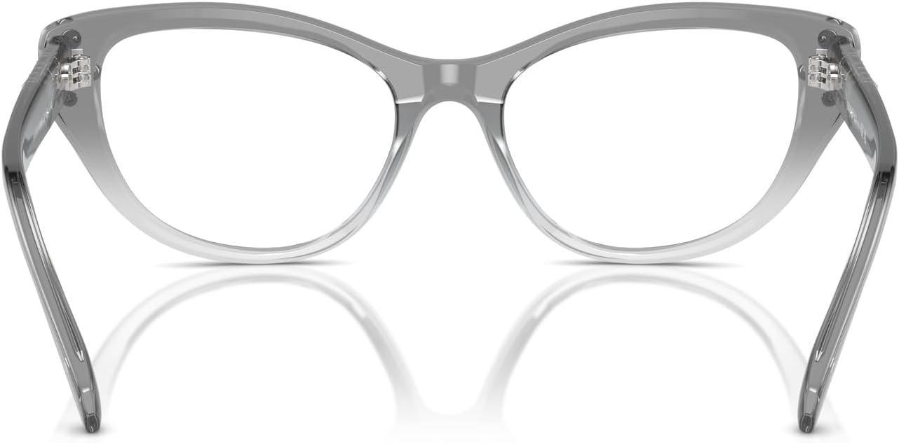 imageSwarovski womens Sk2023 Cat Eye Prescription Eyewear FramesGrey Gradient ClearDemo Lens