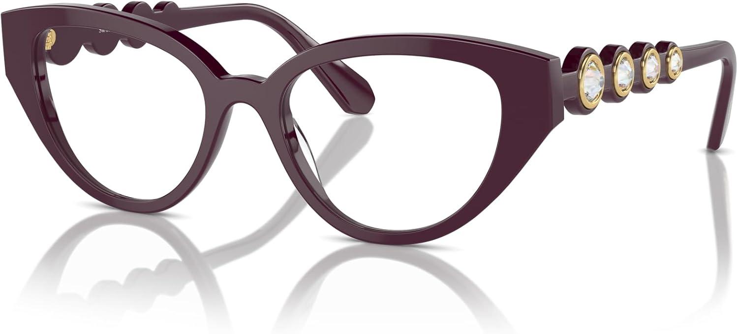 imageSwarovski womens Sk2024 Cat Eye Prescription Eyewear FramesBurgundyDemo Lens