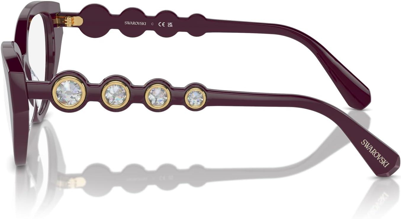 imageSwarovski womens Sk2024 Cat Eye Prescription Eyewear FramesBurgundyDemo Lens