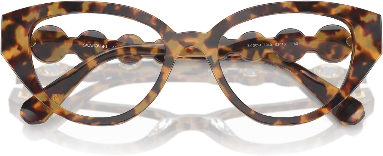 imageSwarovski womens Sk2024 Cat Eye Prescription Eyewear FramesHavanaDemo Lens