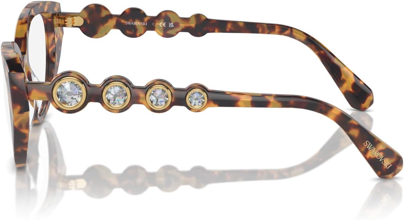 imageSwarovski womens Sk2024 Cat Eye Prescription Eyewear FramesHavanaDemo Lens