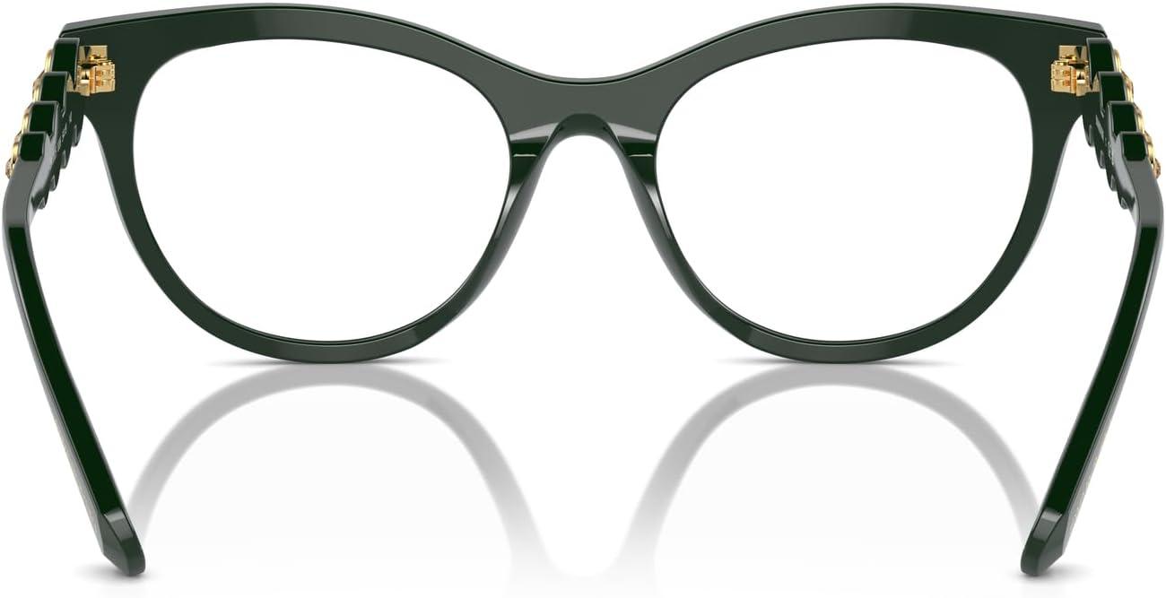 imageSwarovski womens Sk2025 Round Prescription Eyewear FramesDark GreenDemo Lens