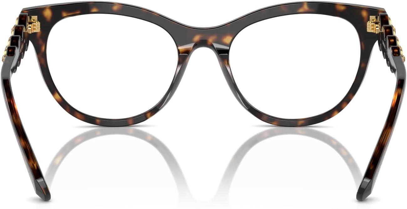 imageSwarovski womens Sk2025 Round Prescription Eyewear FramesDark HavanaDemo Lens