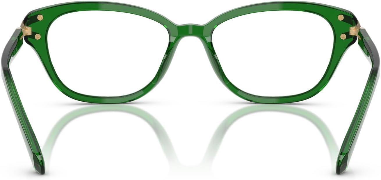 imageSwarovski womens Sk2032 Square Prescription Eyewear FramesTransparent GreenDemo Lens