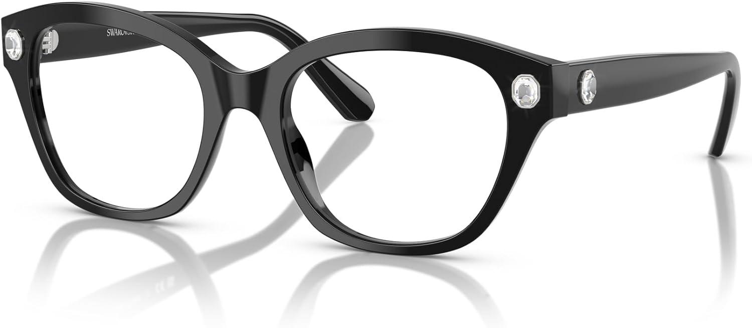 imageSwarovski womens Sk2038 Square Prescription Eyewear FramesBlackDemo Lens