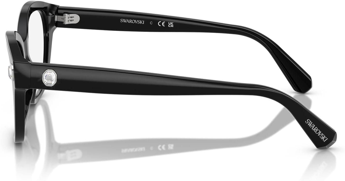 imageSwarovski womens Sk2038 Square Prescription Eyewear FramesBlackDemo Lens