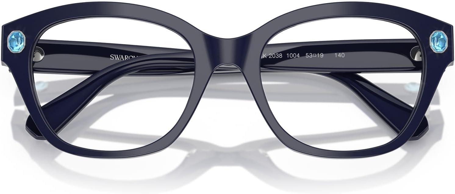 imageSwarovski womens Sk2038 Square Prescription Eyewear FramesBlueDemo Lens