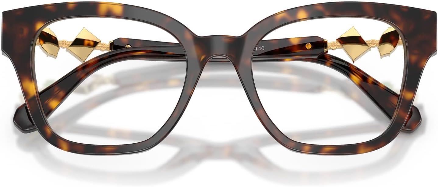 imageSwarovski womens Sk2048 Square Prescription Eyewear FramesHavanaDemo Lens