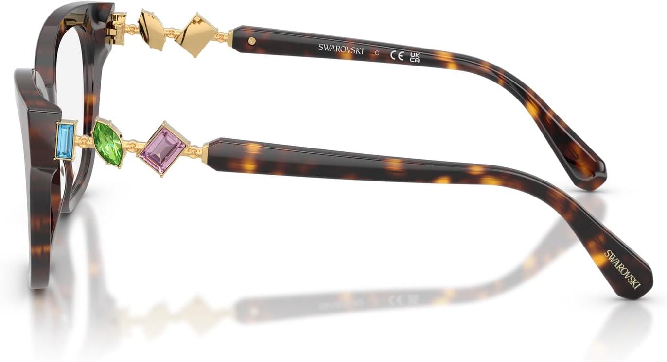 imageSwarovski womens Sk2048 Square Prescription Eyewear FramesHavanaDemo Lens