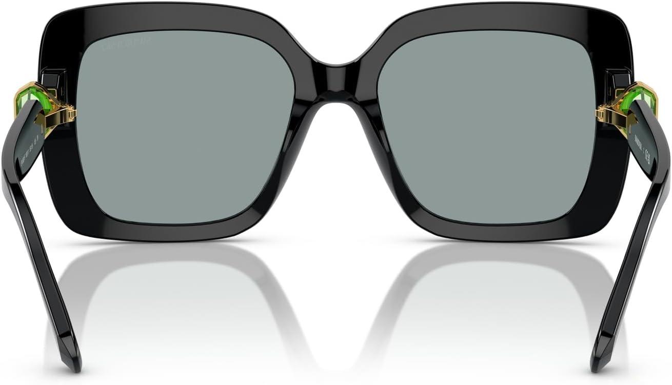 imageSwarovski womens Sk6001f Low Bridge Fit Square SunglassesBlackDark Grey