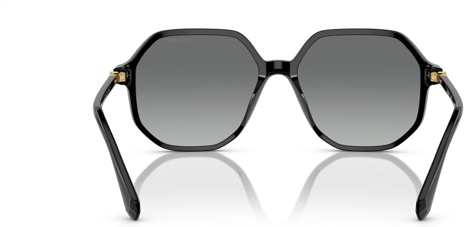 imageSwarovski womens Sk6003 Octagonal SunglassesBlackGrey Gradient