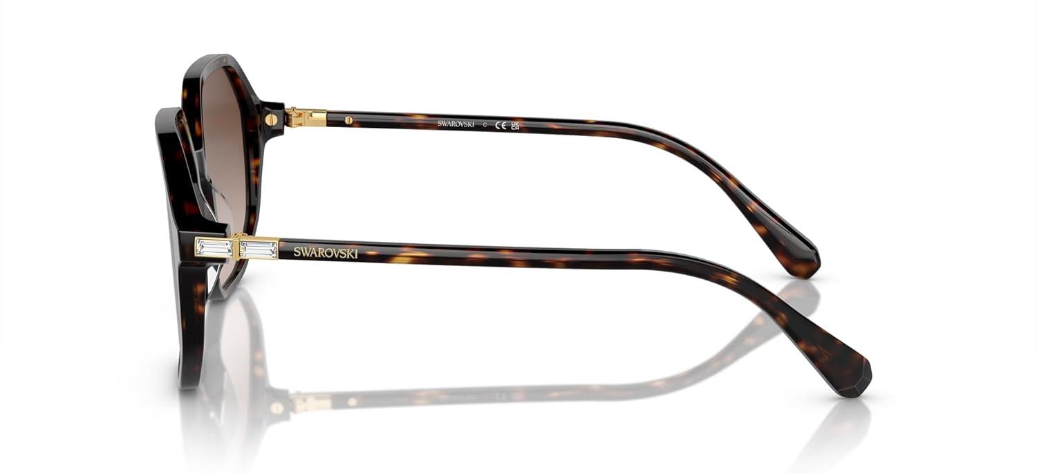 imageSwarovski womens Sk6003 Octagonal SunglassesHavanaBrown Gradient