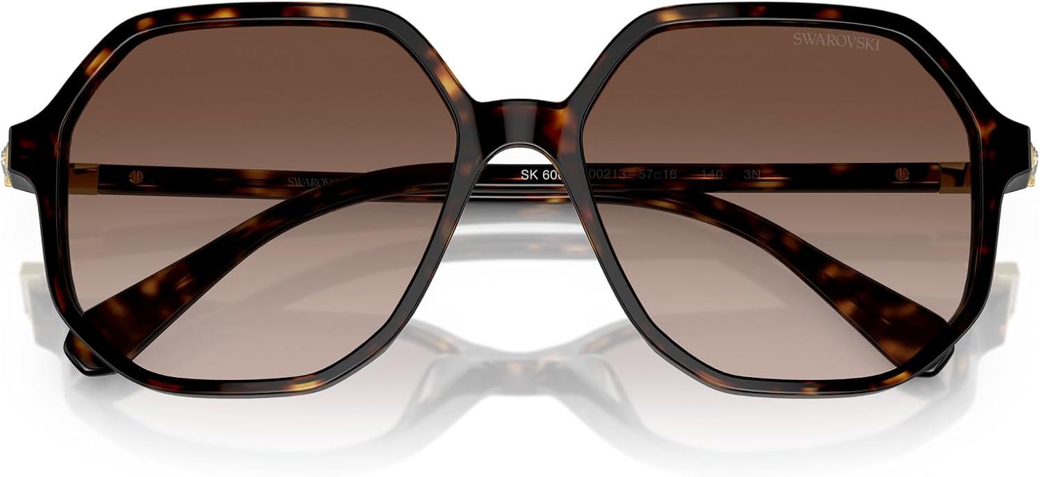 imageSwarovski womens Sk6003 Octagonal SunglassesHavanaBrown Gradient